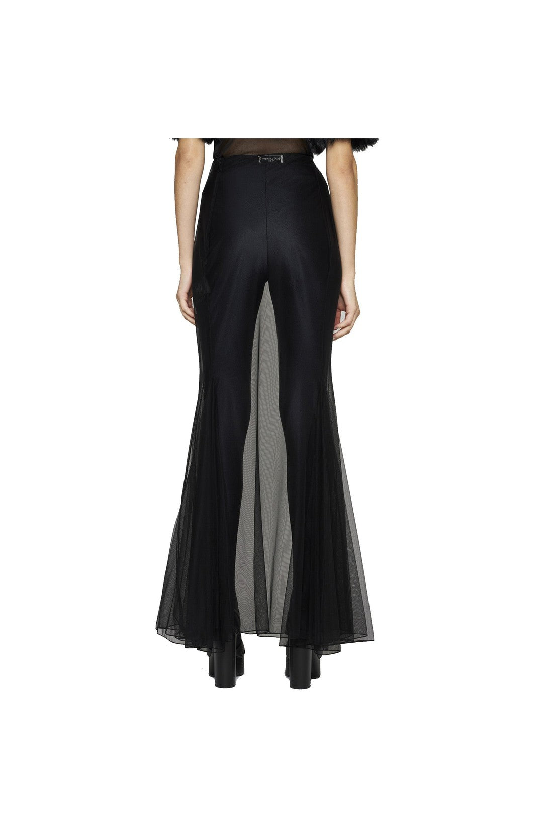 SAINT LAURENT-OUTLET-SALE-Saint Laurent Tulle Midi Skirt-ARCHIVIST