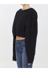 SAINT LAURENT-OUTLET-SALE-Saint Laurent cropped sweatshirt-ARCHIVIST