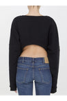 SAINT LAURENT-OUTLET-SALE-Saint Laurent cropped sweatshirt-ARCHIVIST