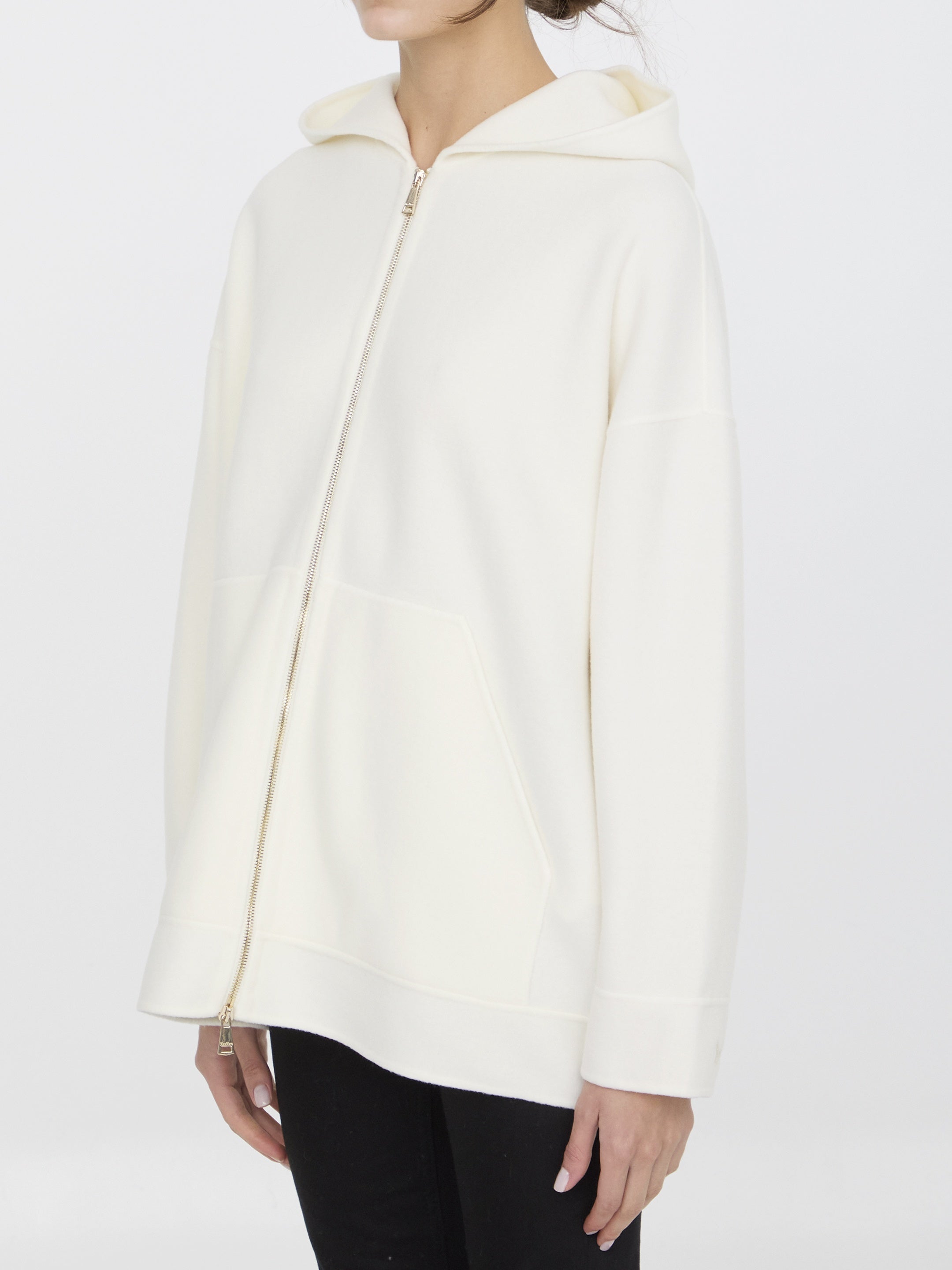 MAX MARA-OUTLET-SALE-Saio zip-up hoodie-ARCHIVIST