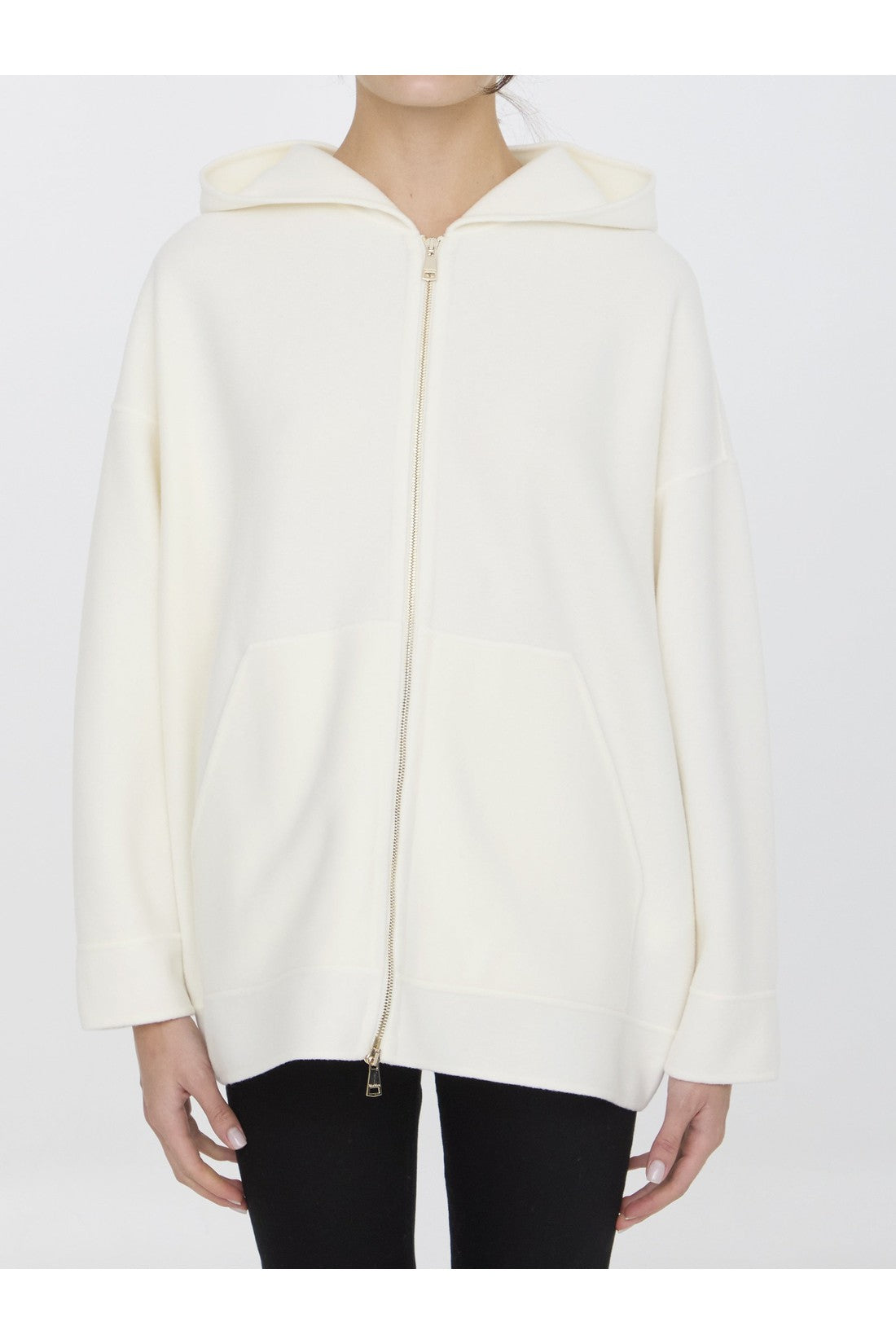 MAX MARA-OUTLET-SALE-Saio zip-up hoodie-ARCHIVIST