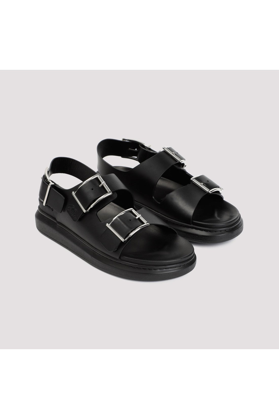 ALEXANDER MCQUEEN-OUTLET-SALE-Sandal Schwarz-ARCHIVIST