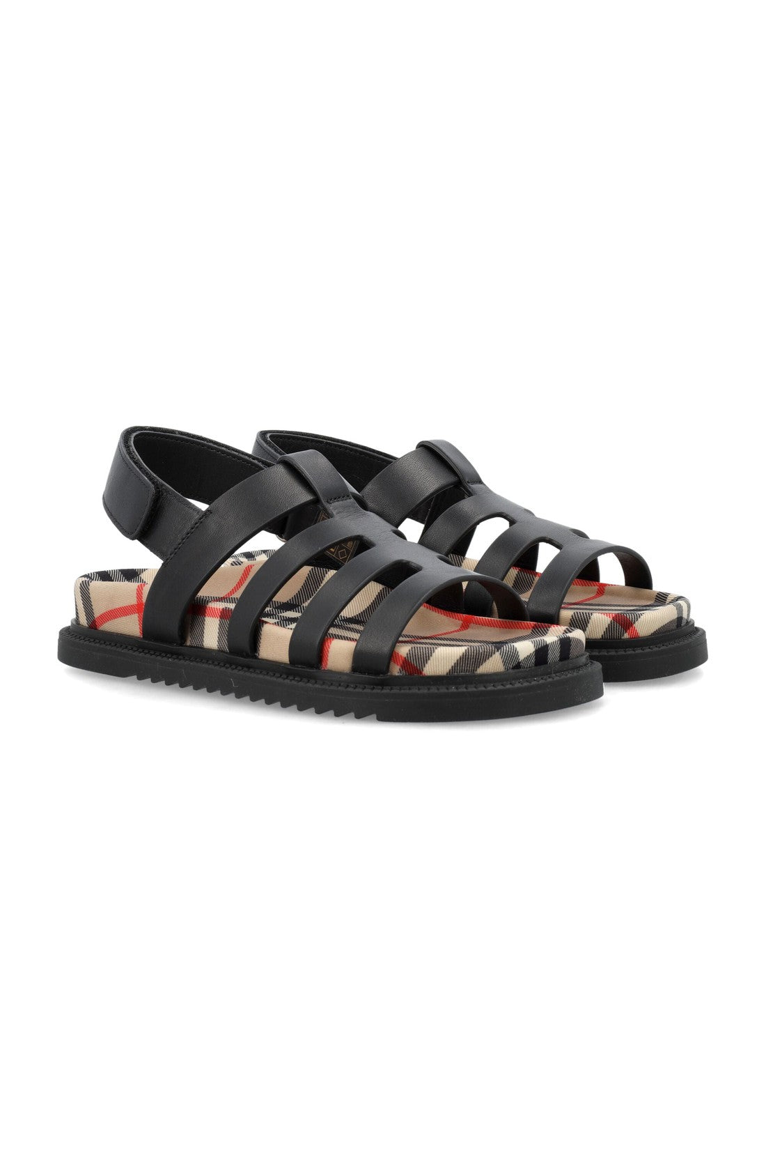 BURBERRY-OUTLET-SALE-Sandal Schwarz-ARCHIVIST