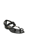 SAINT LAURENT-OUTLET-SALE-Sandal Schwarz-ARCHIVIST