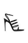 SAINT LAURENT-OUTLET-SALE-Sandal Schwarz-ARCHIVIST