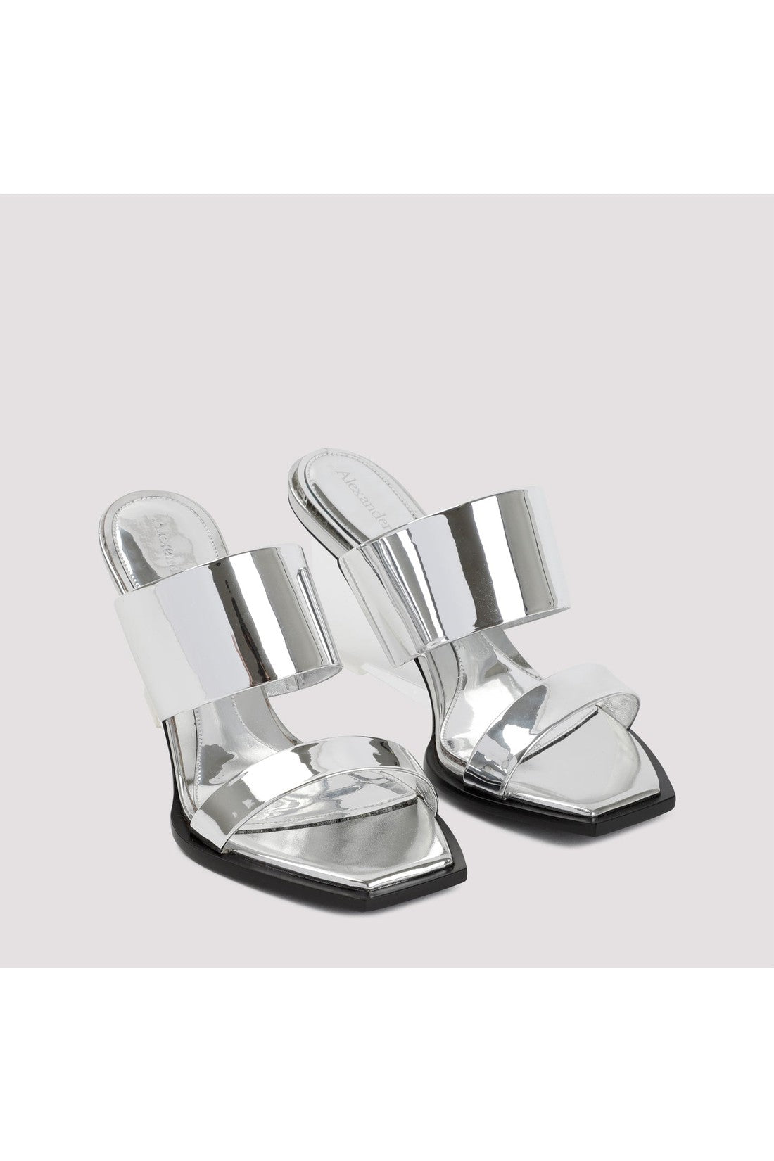 ALEXANDER MCQUEEN-OUTLET-SALE-Sandal Silber-ARCHIVIST