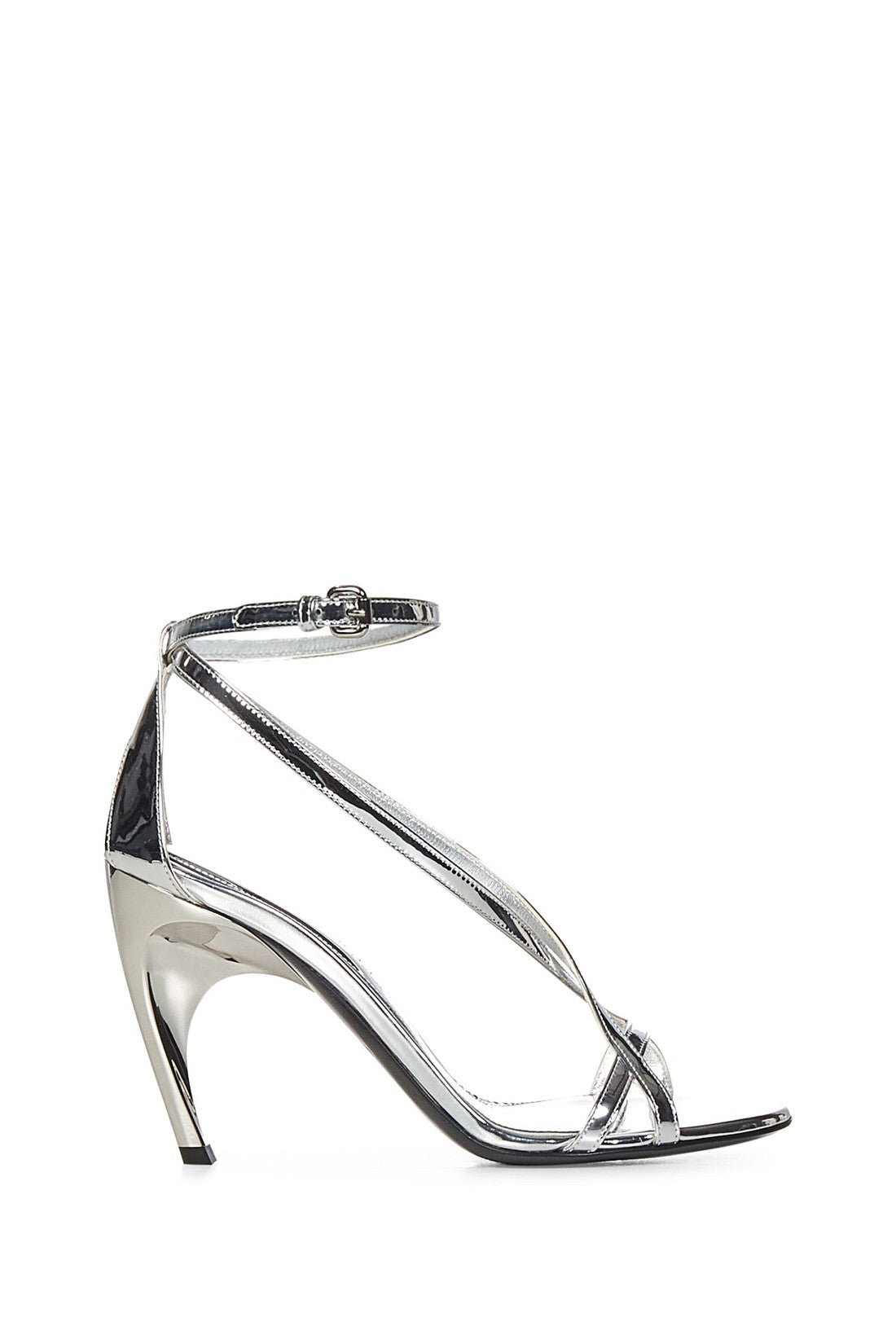 ALEXANDER MCQUEEN-OUTLET-SALE-Sandal Silber-ARCHIVIST