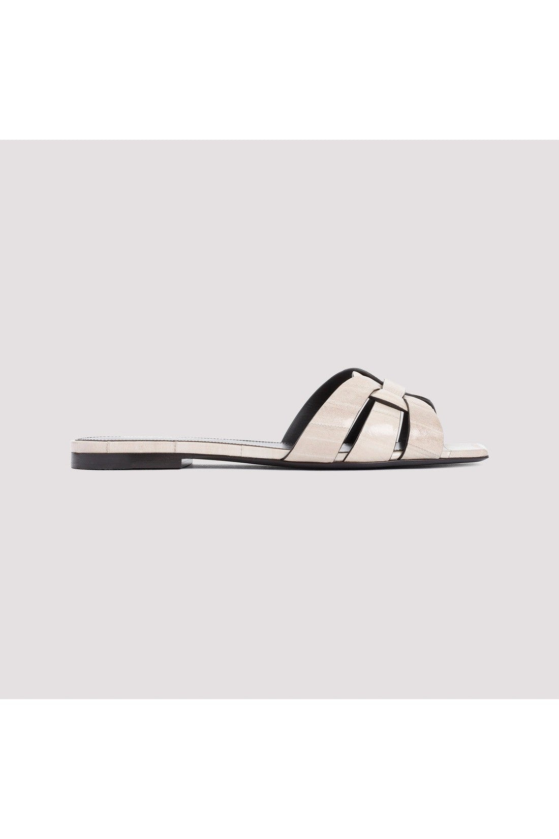 SAINT LAURENT-OUTLET-SALE-Sandal Weiss-ARCHIVIST