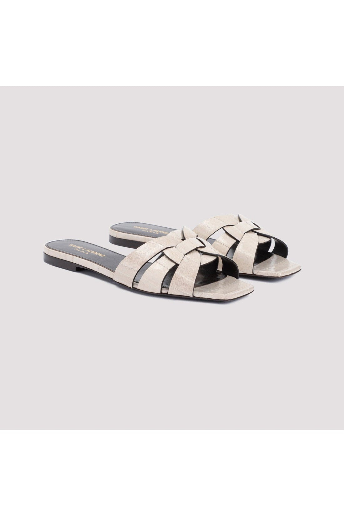 SAINT LAURENT-OUTLET-SALE-Sandal Weiss-ARCHIVIST