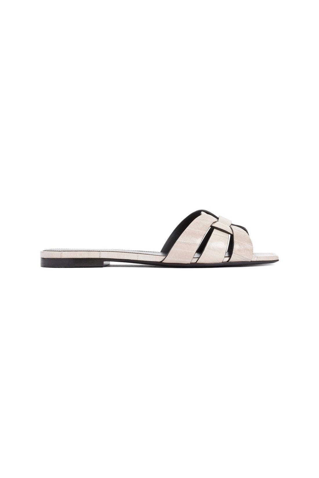 SAINT LAURENT-OUTLET-SALE-Sandal Weiss-ARCHIVIST