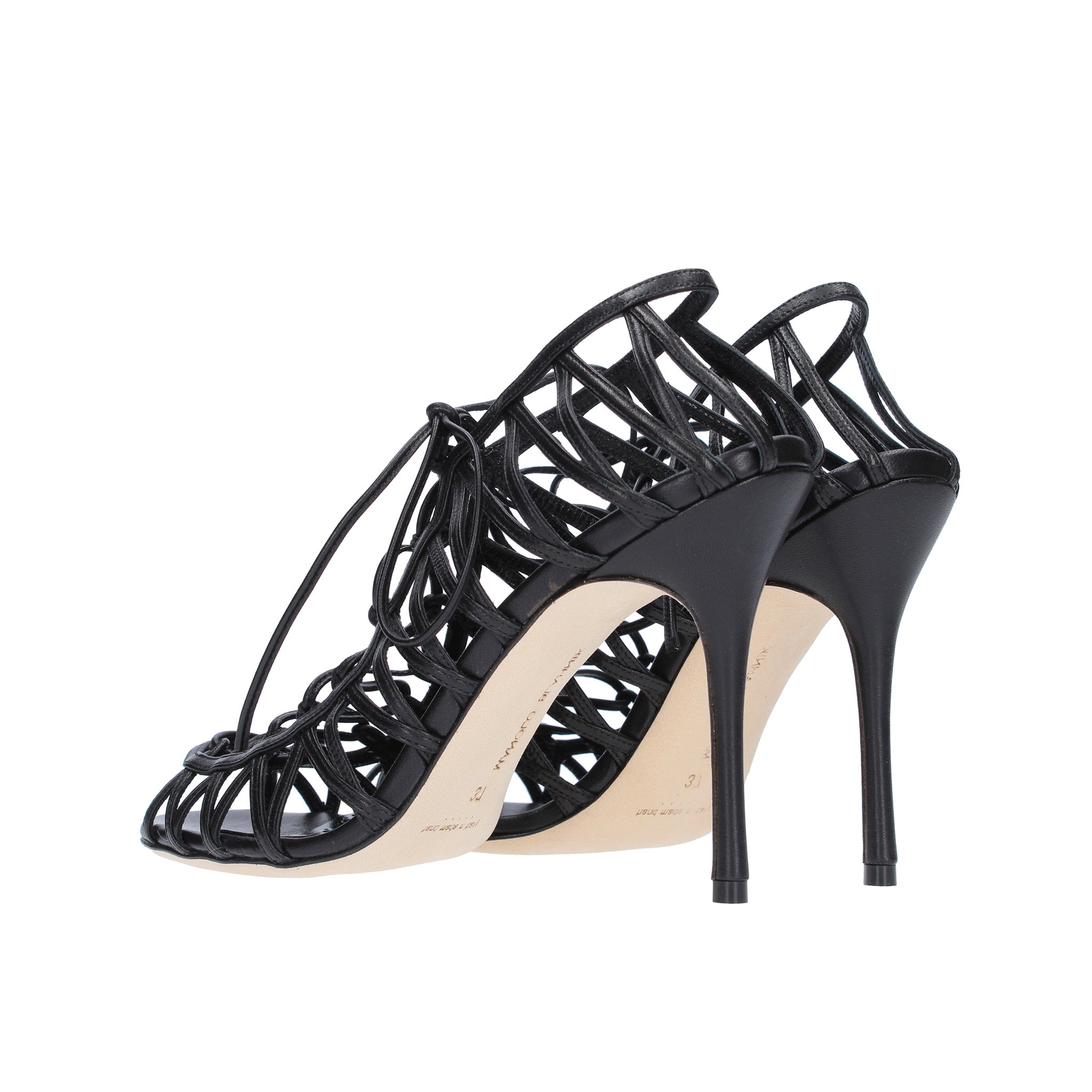 Manolo Blahnik-OUTLET-SALE-Sandals SCHWARZ-ARCHIVIST