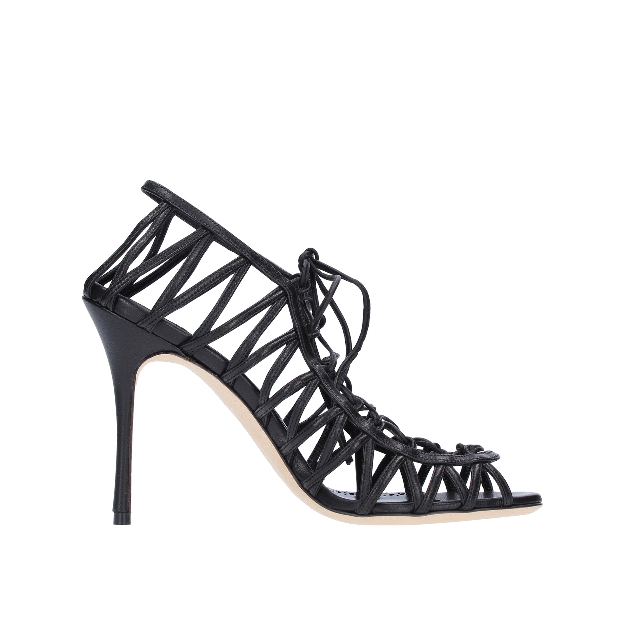 Manolo Blahnik-OUTLET-SALE-Sandals SCHWARZ-ARCHIVIST