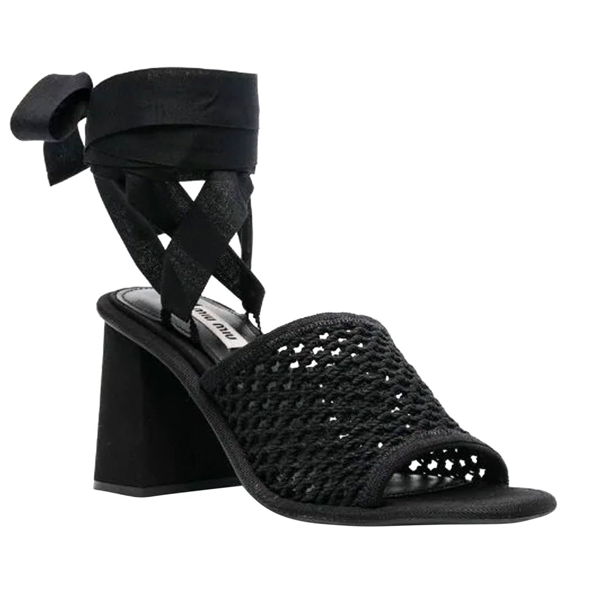 Miu Miu-OUTLET-SALE-Sandals SCHWARZ-ARCHIVIST