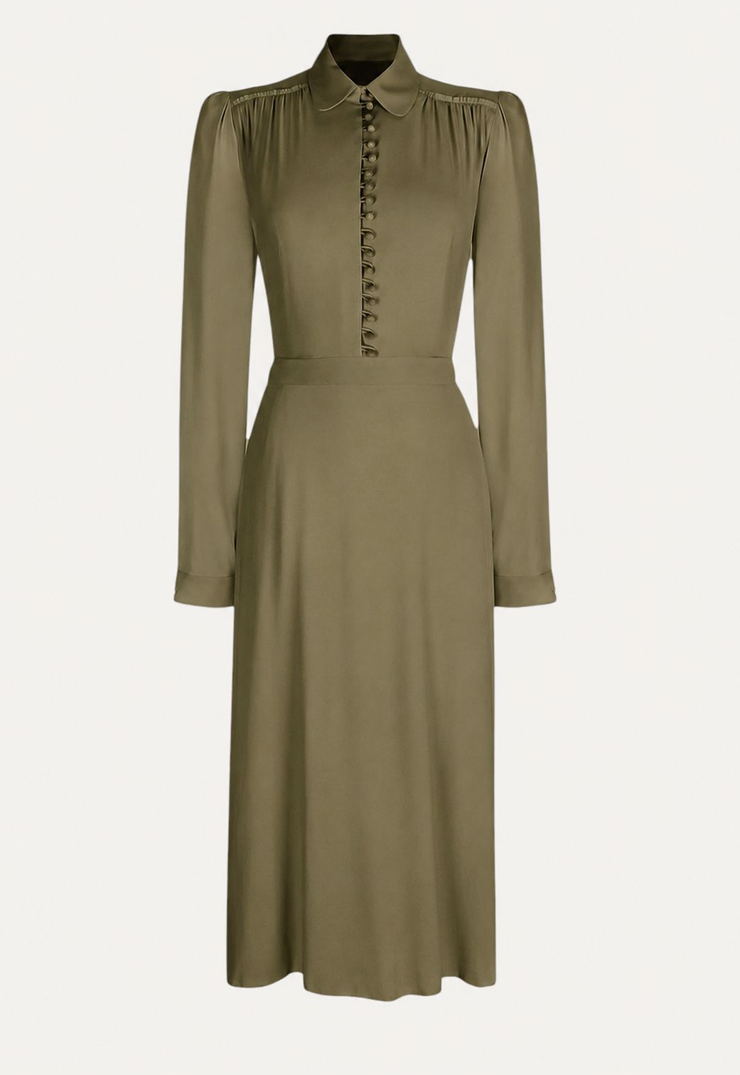 The Sara Dress-Kleider & Röcke-Antonia Zander-OUTLET-XS-green-ARCHIVIST-ARCHIVE-SALE