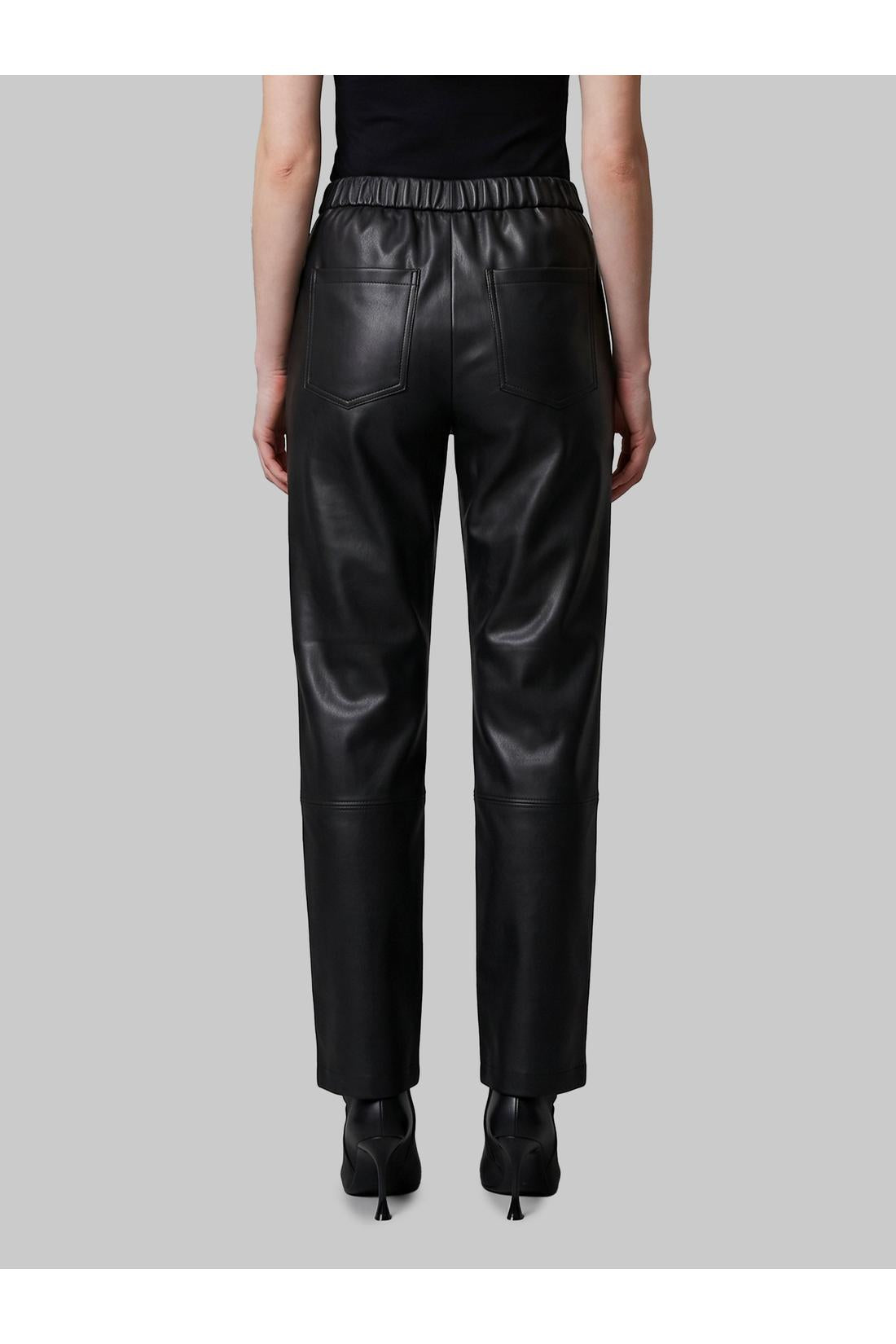 Pariente-OUTLET-SALE-Sarah leather pants in black-ARCHIVIST