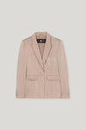 Luisa Cerano-Satin-Einknopf-Blazer-Jacken & Mäntel-Black-Deal-Outlet-by-ARCHIVIST