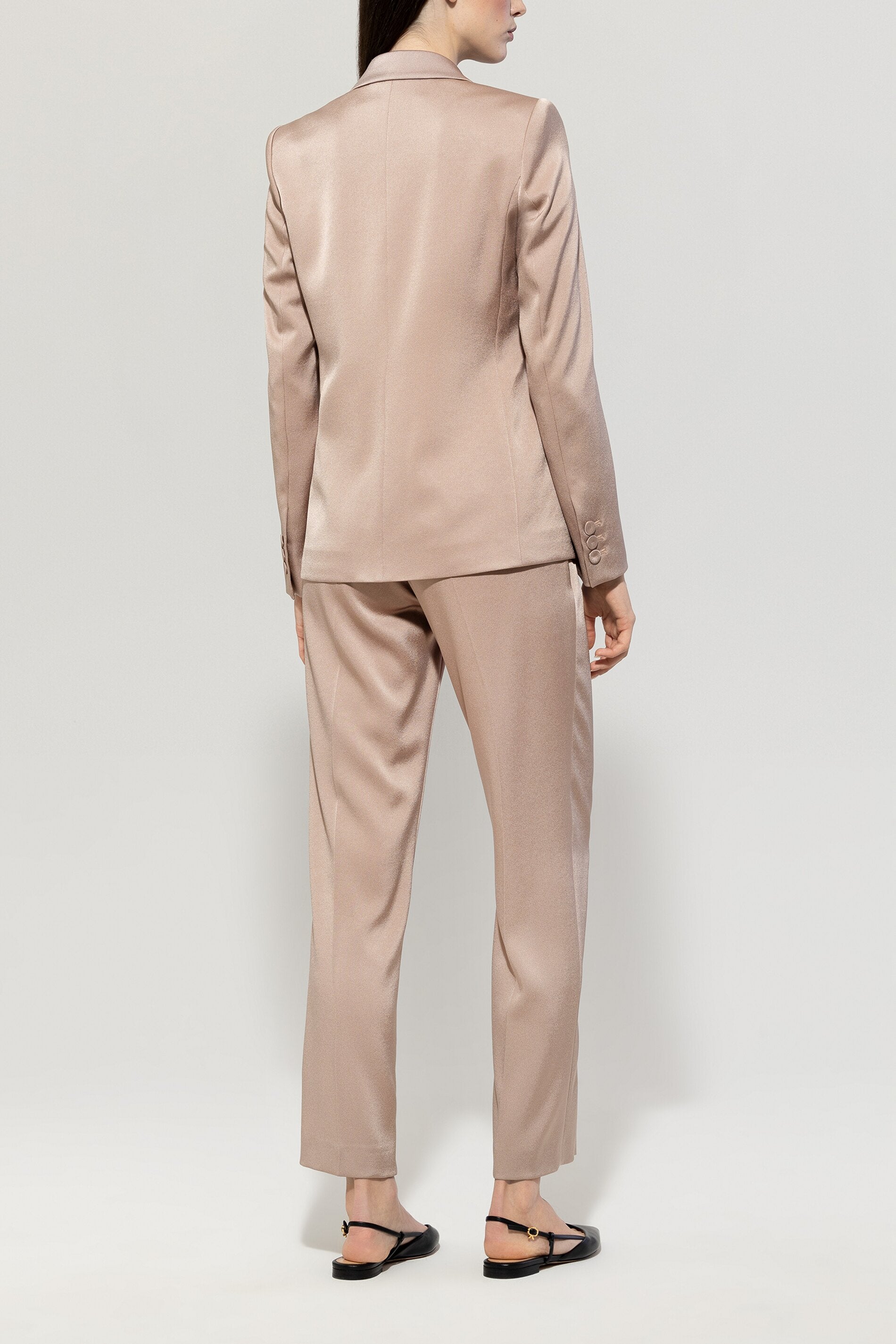 Luisa Cerano-Satin-Tapered-Pants-Hosen-Black-Deal-Outlet-by-ARCHIVIST