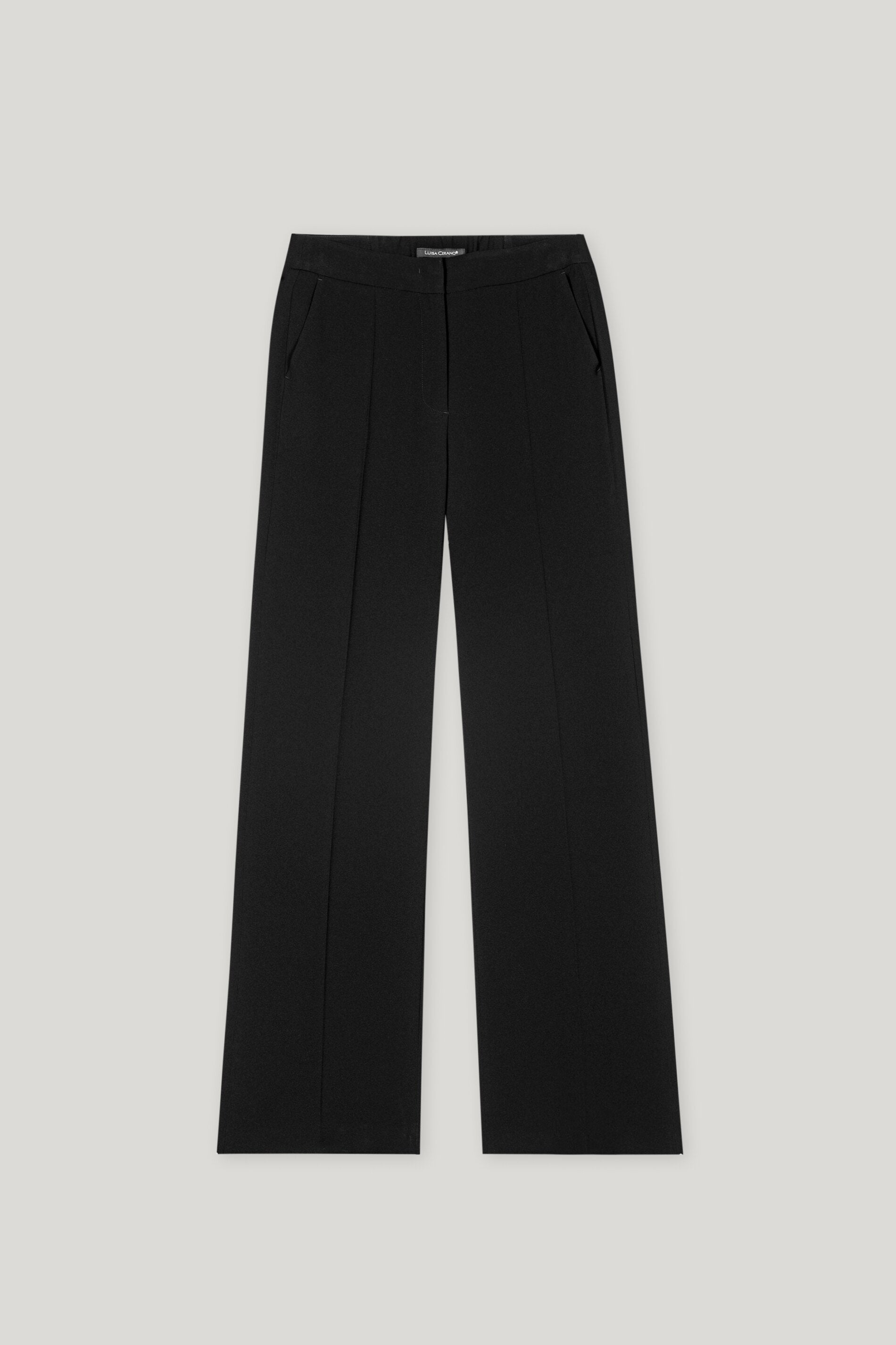 Luisa Cerano-Satin-Wideleg-Pants-Hosen-Black-Deal-Outlet-by-ARCHIVIST