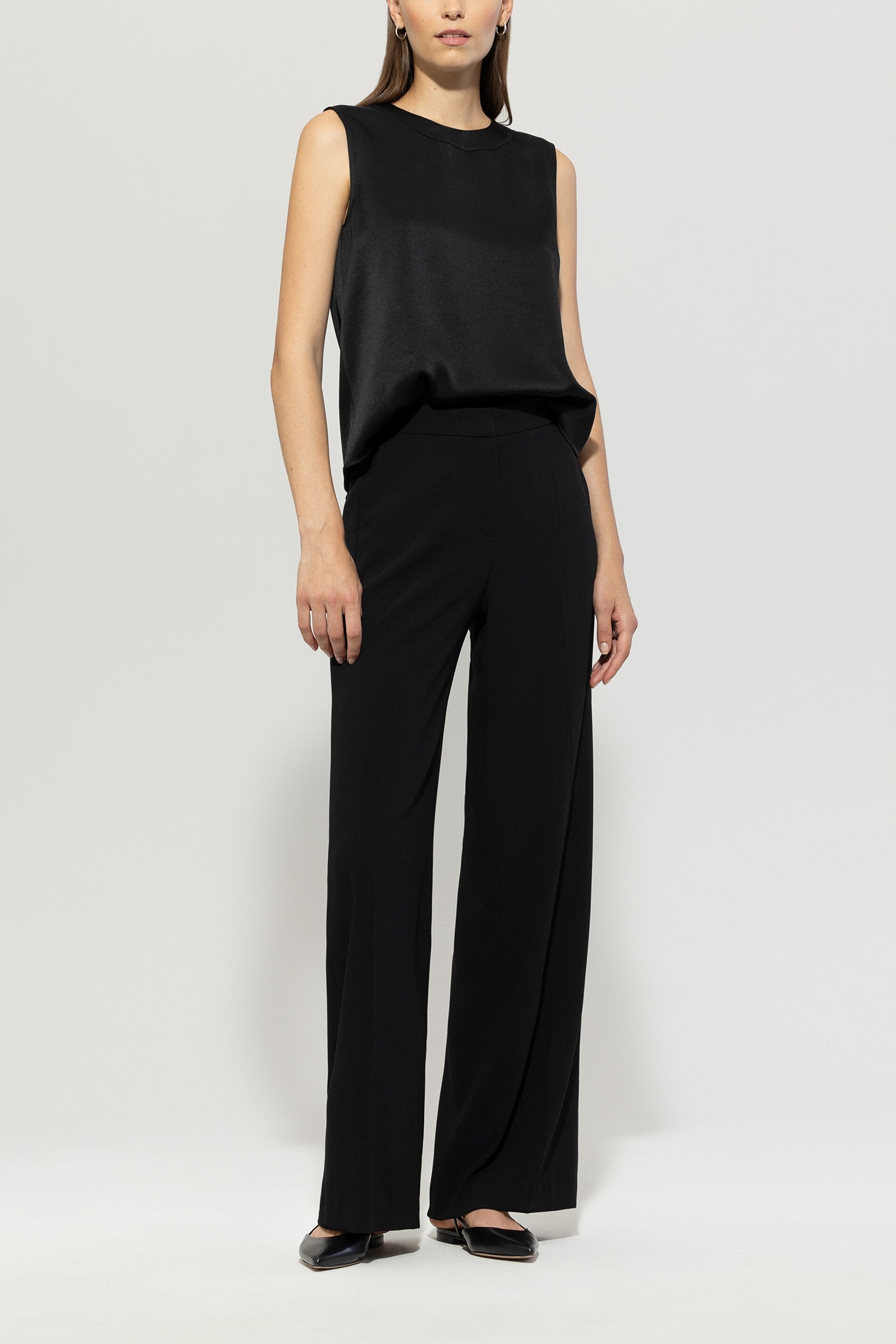 Luisa Cerano-Satin-Wideleg-Pants-Hosen-Black-Deal-Outlet-by-ARCHIVIST