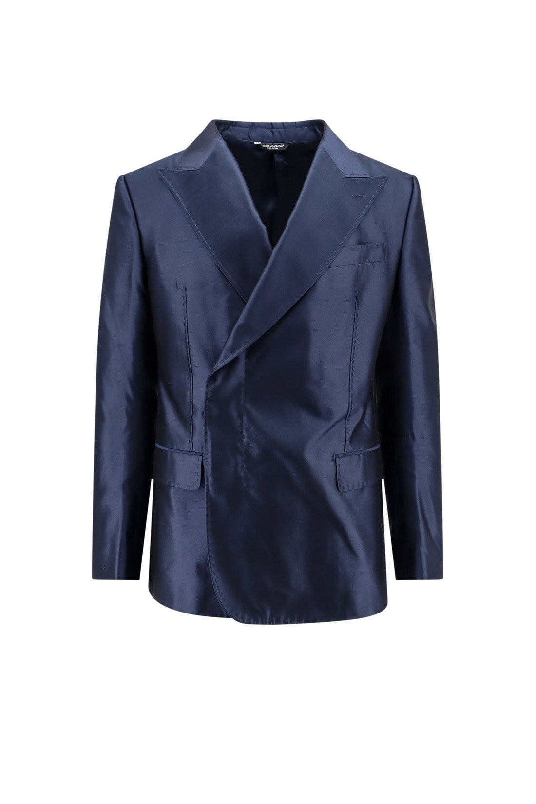 DOLCE & GABBANA-OUTLET-SALE-Satin blazer with peak lapel-ARCHIVIST