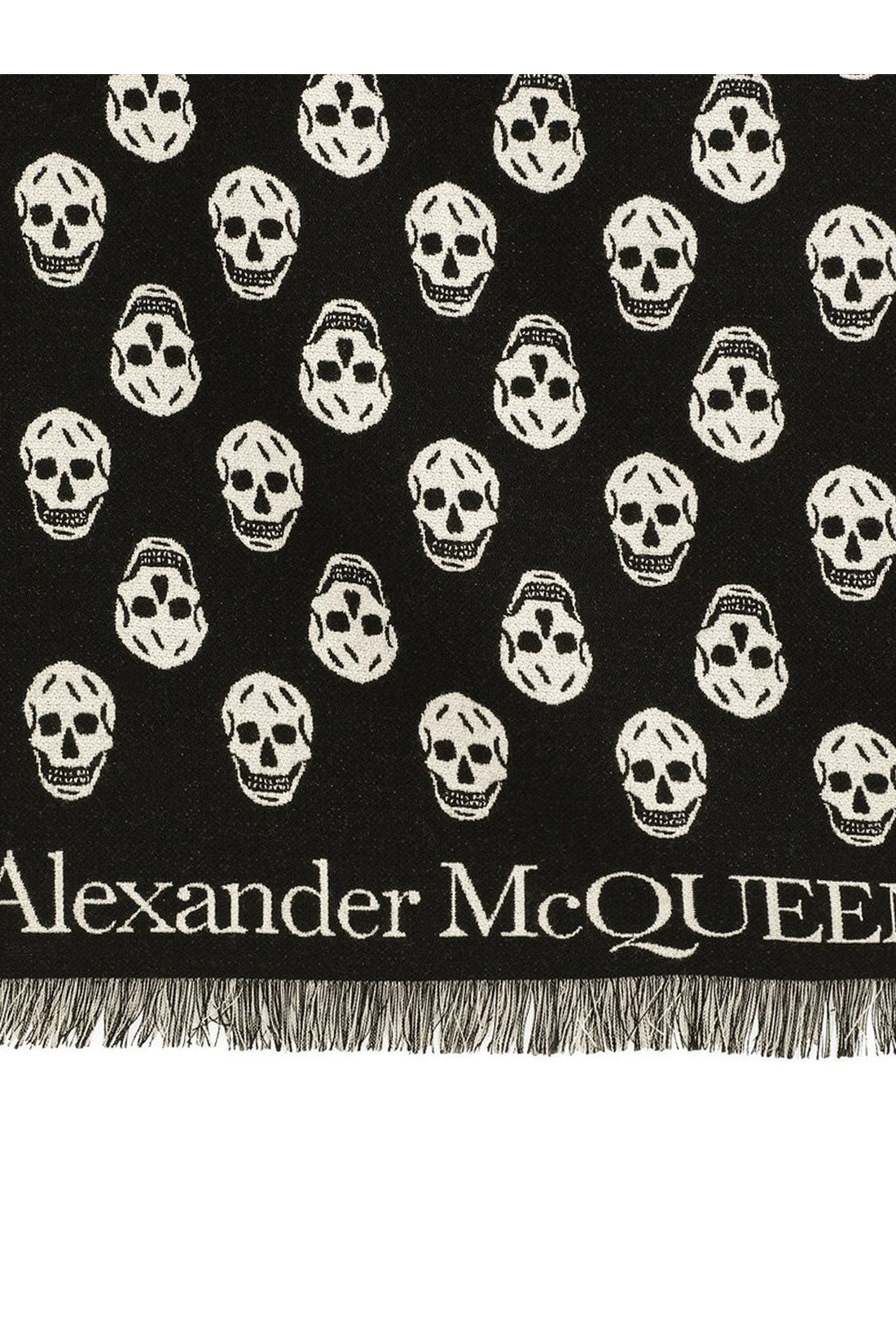 ALEXANDER MCQUEEN-OUTLET-SALE-Scarve Schwarz-ARCHIVIST