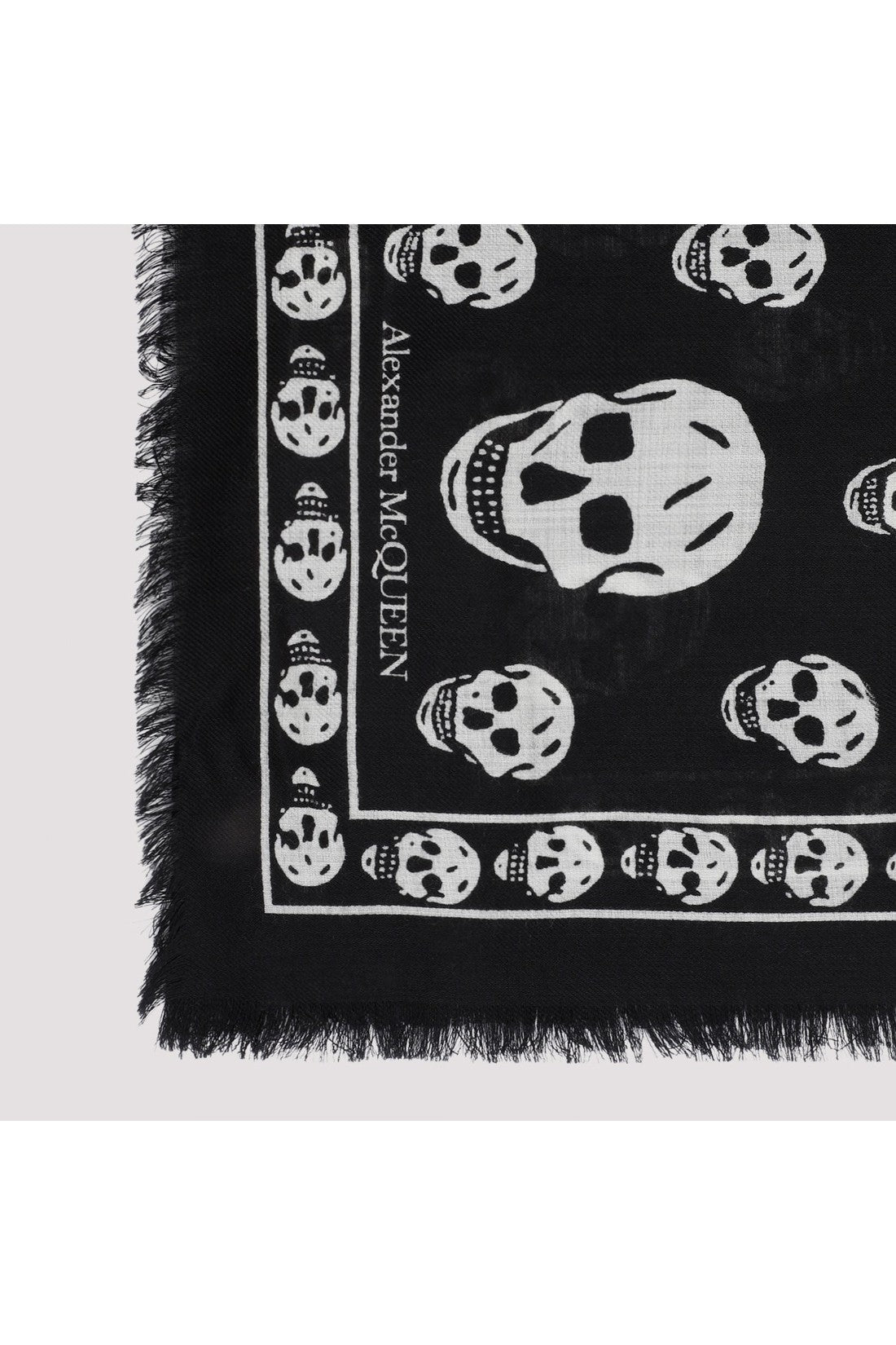 ALEXANDER MCQUEEN-OUTLET-SALE-Scarve Schwarz-ARCHIVIST