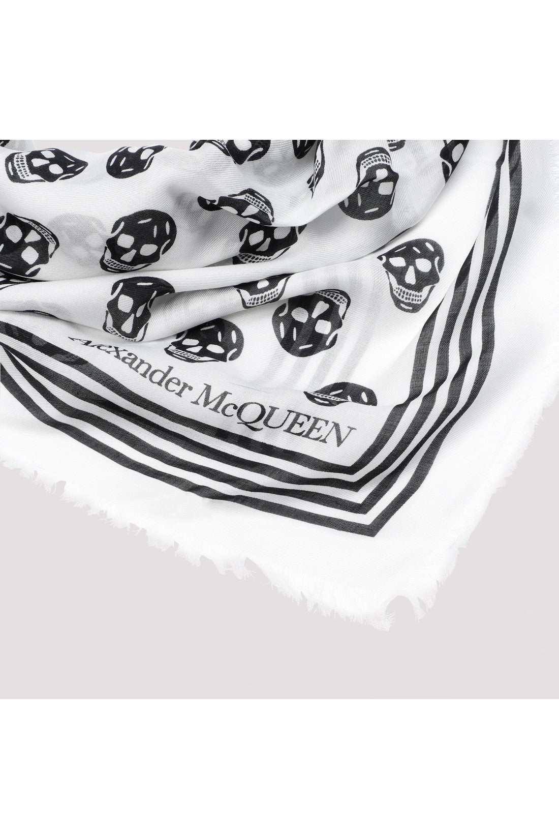 ALEXANDER MCQUEEN-OUTLET-SALE-Scarve Weiss-ARCHIVIST