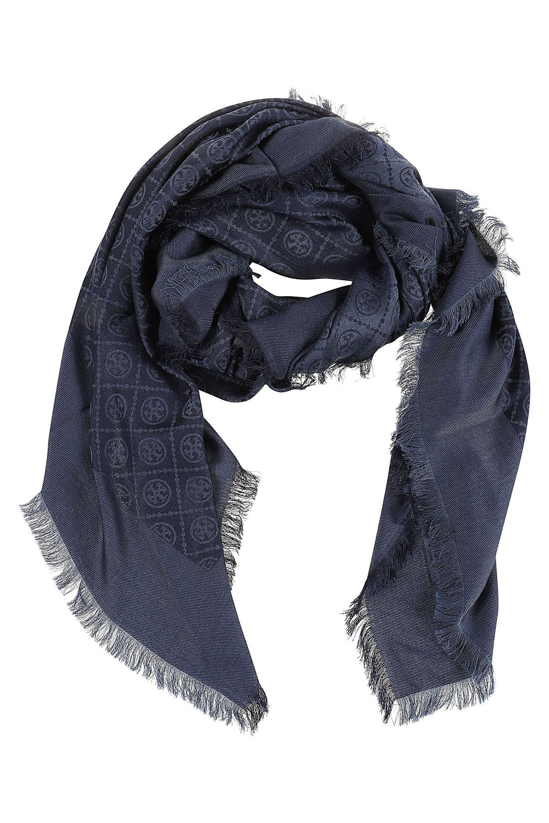 Tory Burch-OUTLET-SALE-Scarves BLAU-ARCHIVIST