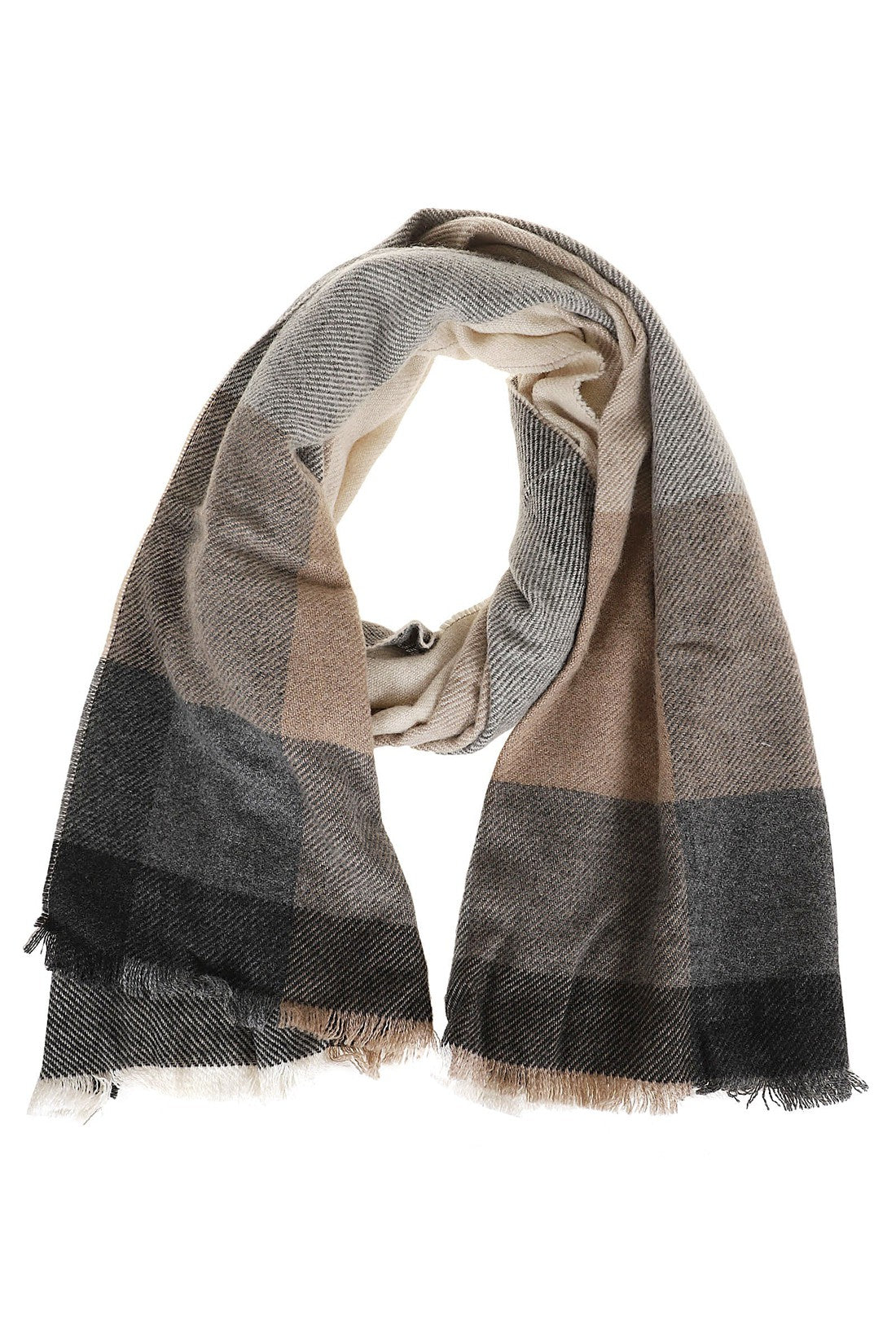 BRUNELLO CUCINELLI-OUTLET-SALE-Scarves BRAUN-ARCHIVIST