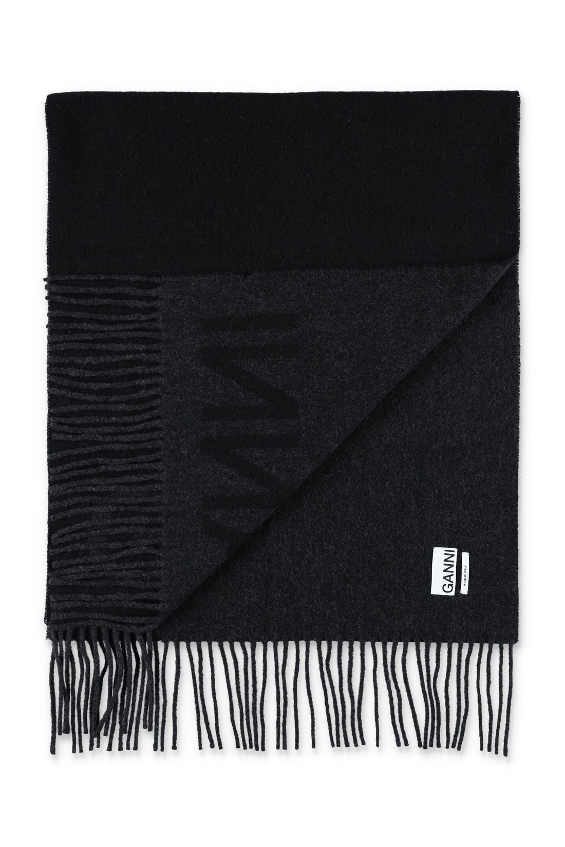 GANNI-OUTLET-SALE-Scarves SCHWARZ-ARCHIVIST