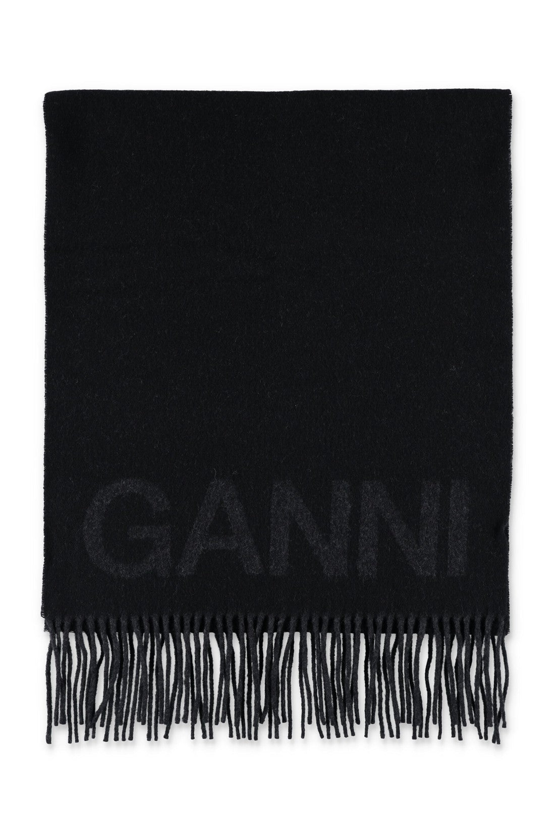 GANNI-OUTLET-SALE-Scarves SCHWARZ-ARCHIVIST