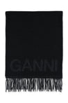 GANNI-OUTLET-SALE-Scarves SCHWARZ-ARCHIVIST