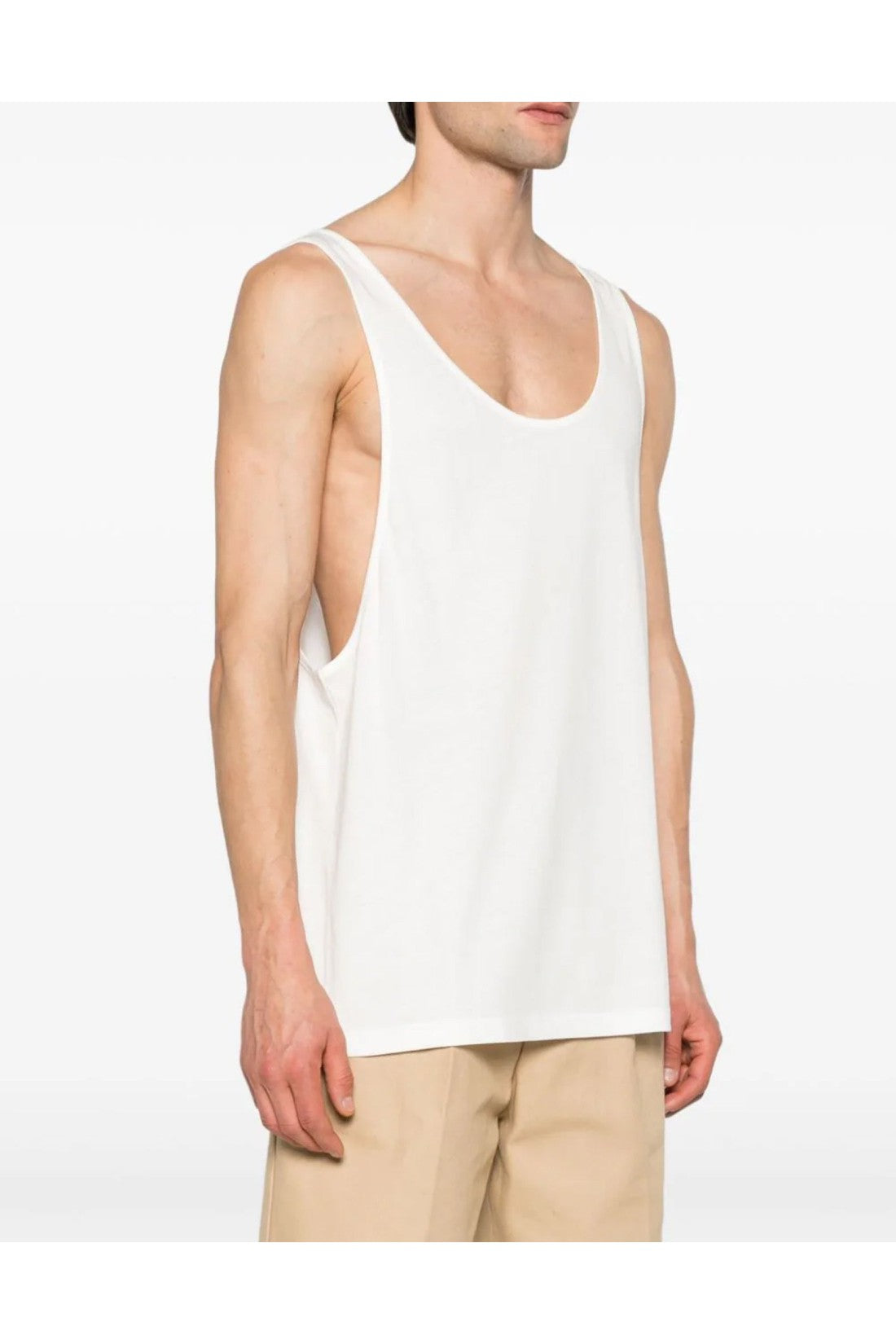 Gucci-OUTLET-SALE-Scoop-Neck Logo Tank Top-ARCHIVIST