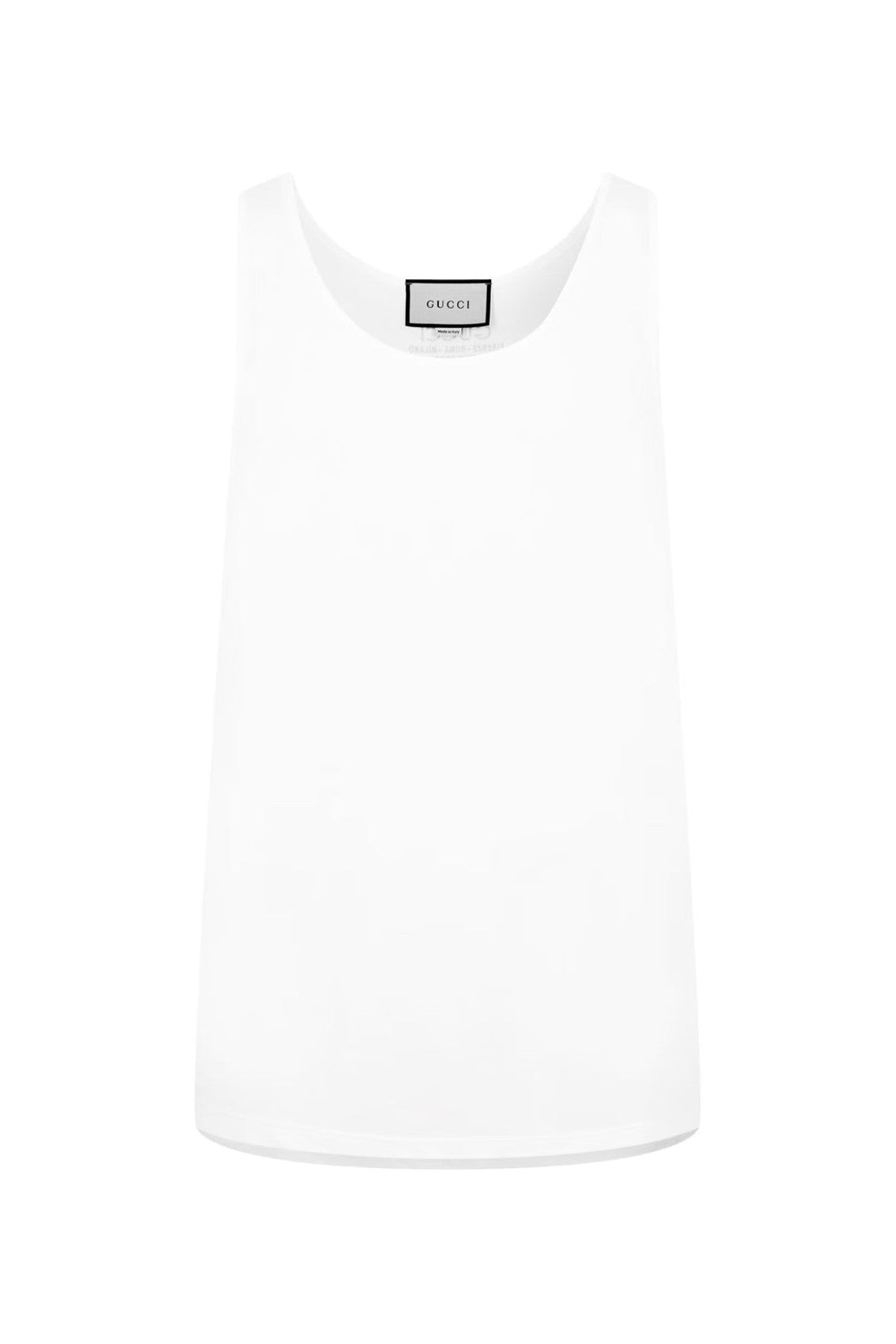 Gucci-OUTLET-SALE-Scoop-Neck Logo Tank Top-ARCHIVIST