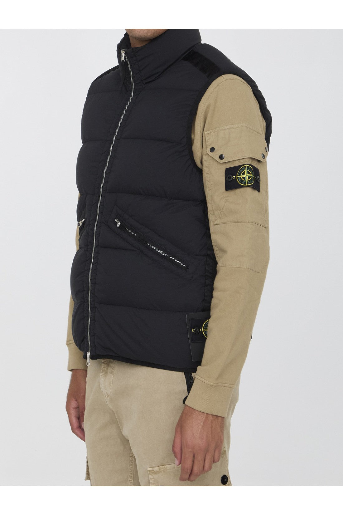 STONE ISLAND-OUTLET-SALE-Seamless Tunnel Nylon Down-TC vest-ARCHIVIST