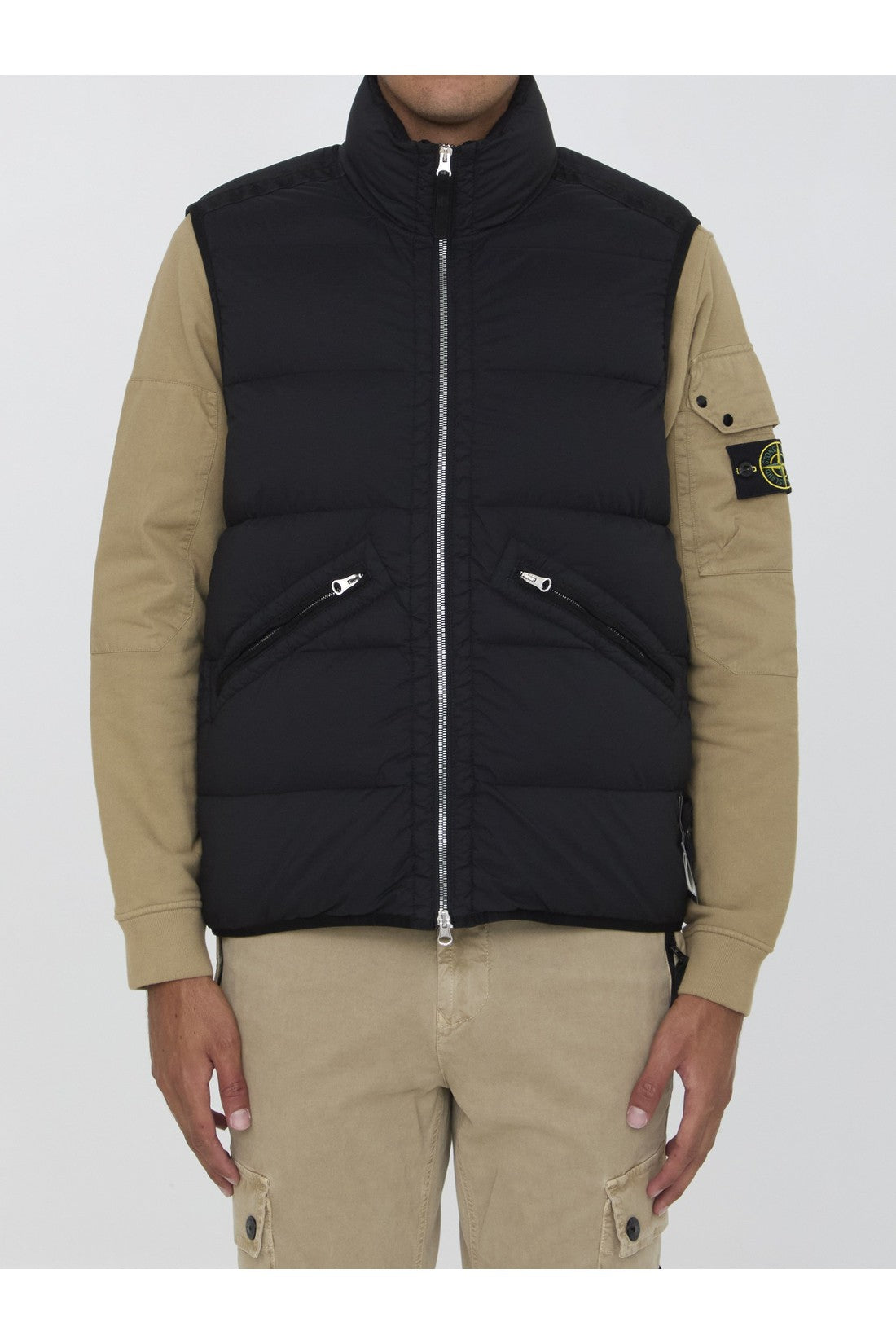 STONE ISLAND-OUTLET-SALE-Seamless Tunnel Nylon Down-TC vest-ARCHIVIST