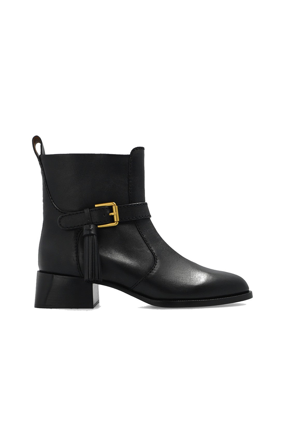 SEE BY CHLOE-OUTLET-SALE-See By Chloe Lory Leather Ankle Boots-ARCHIVIST