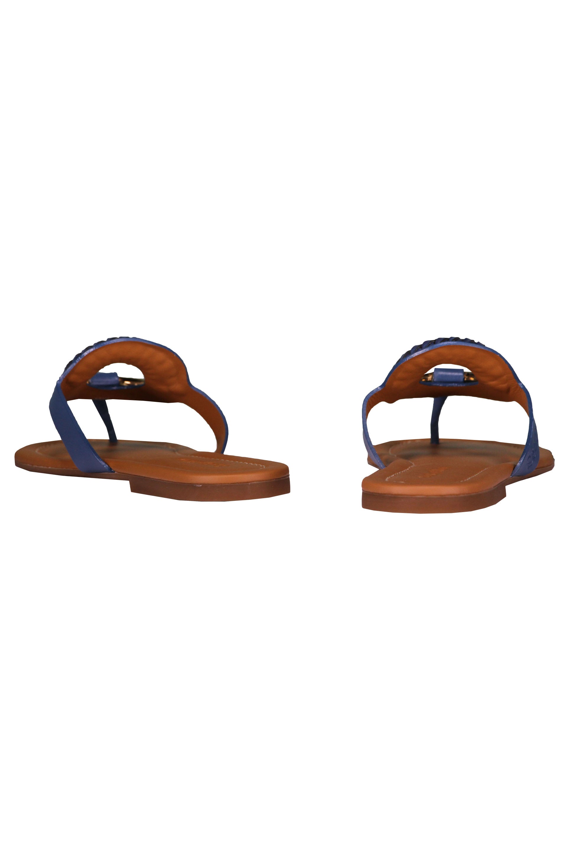 Leather thong-sandals
