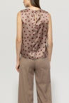 Luisa Cerano-Seidentop mit Lips-Print-Hemden & Blusen-Black-Deal-Outlet-by-ARCHIVIST