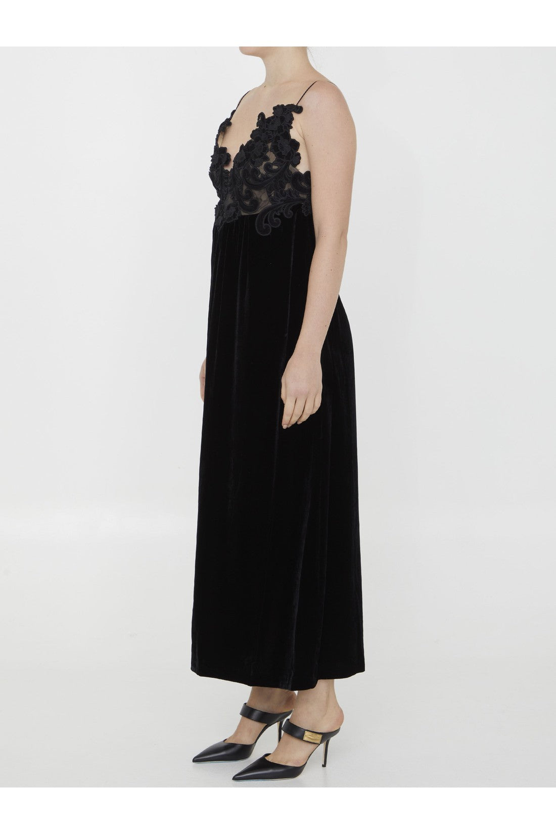 ZIMMERMANN-OUTLET-SALE-Sensory Velvet slip dress-ARCHIVIST