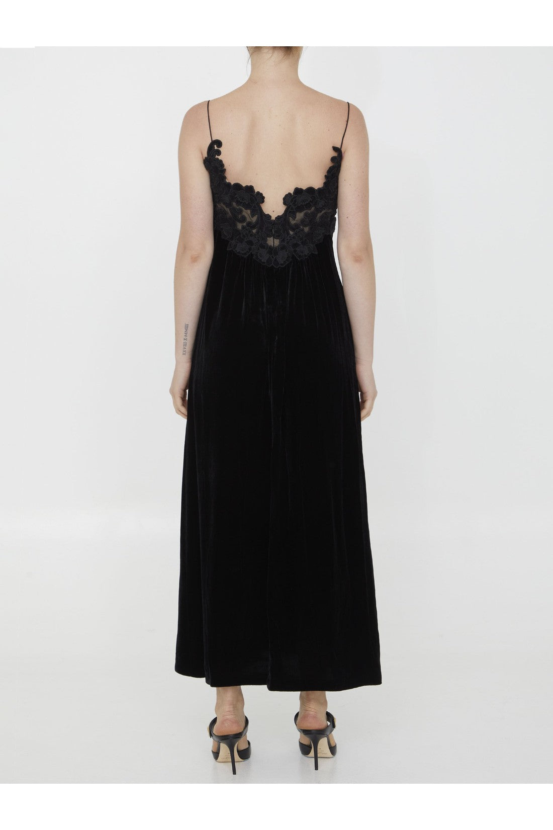 ZIMMERMANN-OUTLET-SALE-Sensory Velvet slip dress-ARCHIVIST