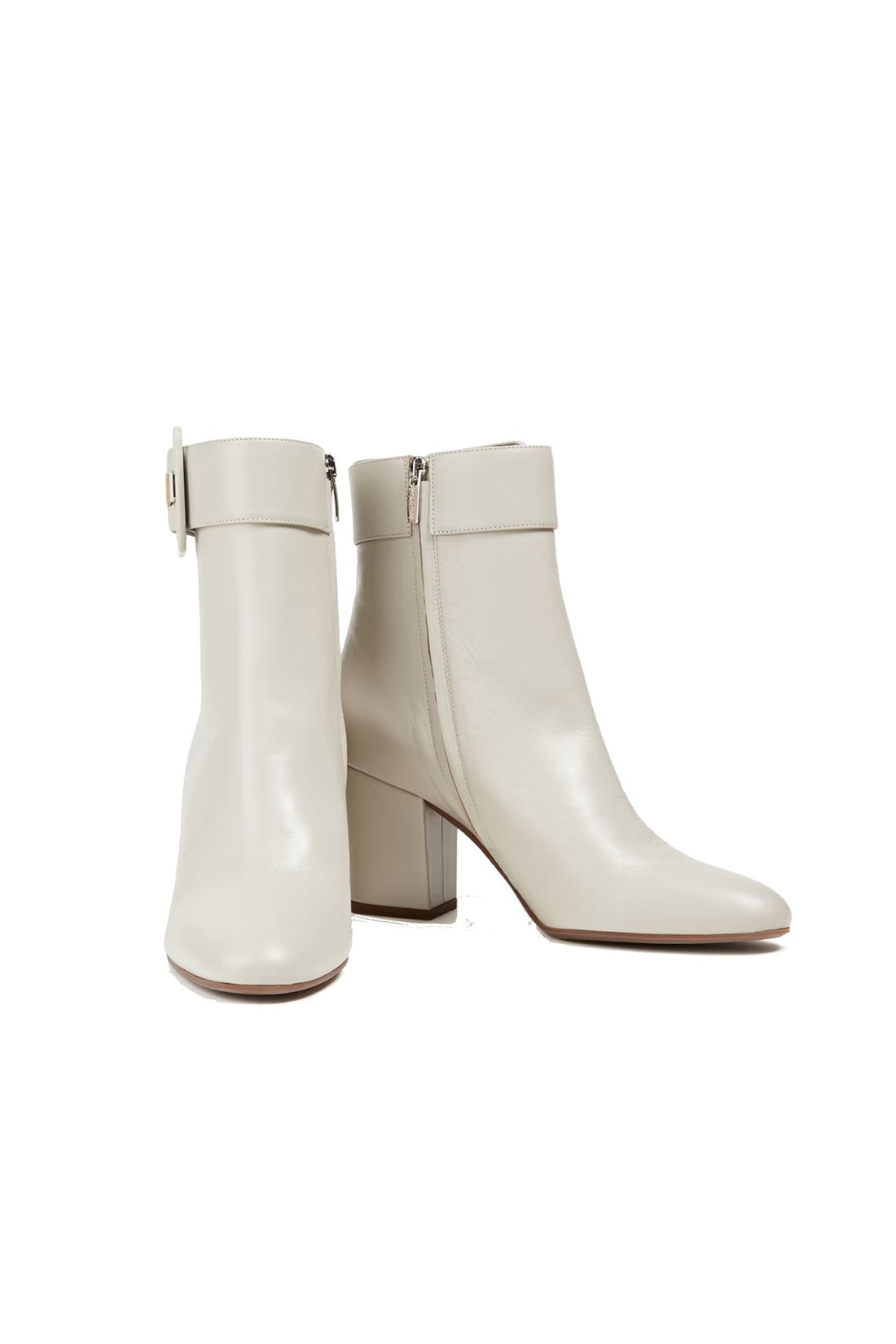 Sergio Rossi-OUTLET-SALE-Sergio Rossi Buckled Leather Ankle Boots-ARCHIVIST