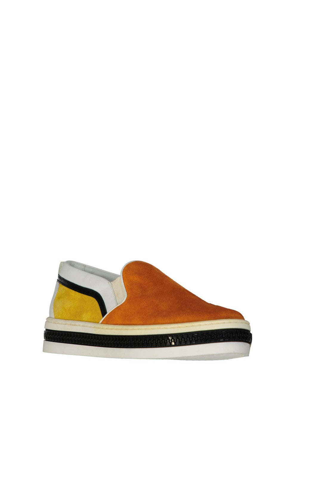 Sergio Rossi-OUTLET-SALE-Sergio Rossi Leather Slip-On Sneakers-ARCHIVIST