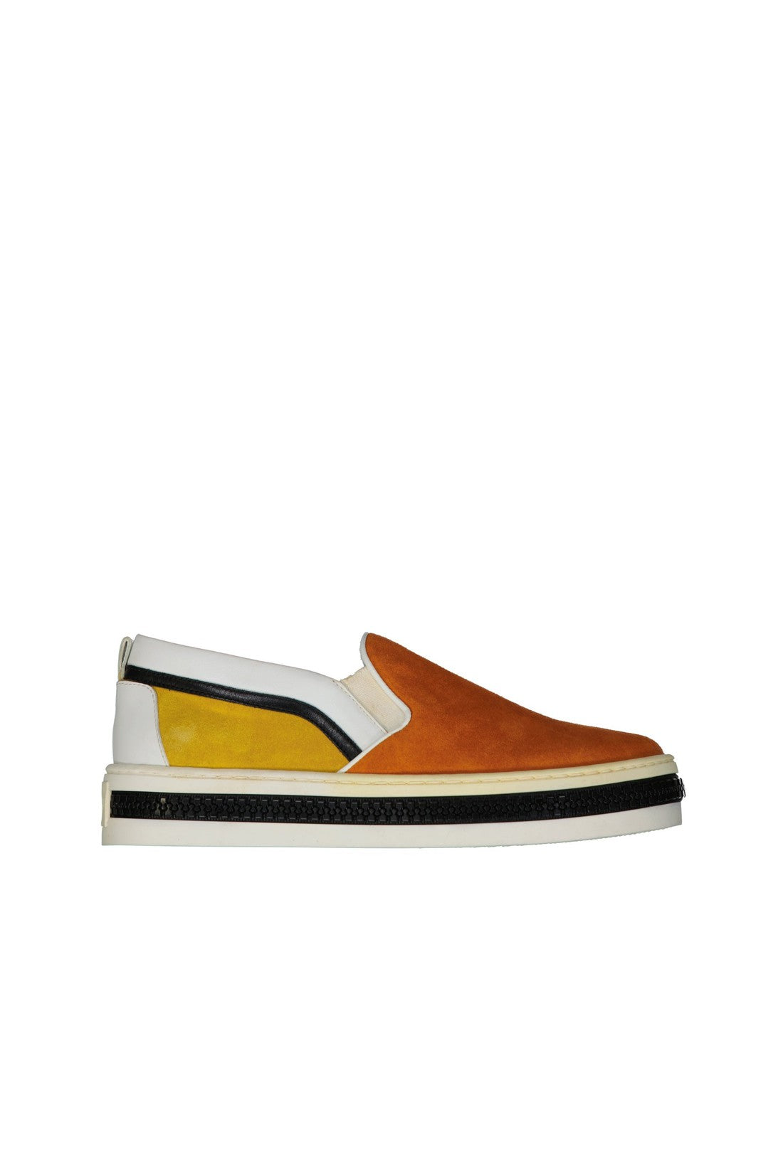 Sergio Rossi-OUTLET-SALE-Sergio Rossi Leather Slip-On Sneakers-ARCHIVIST