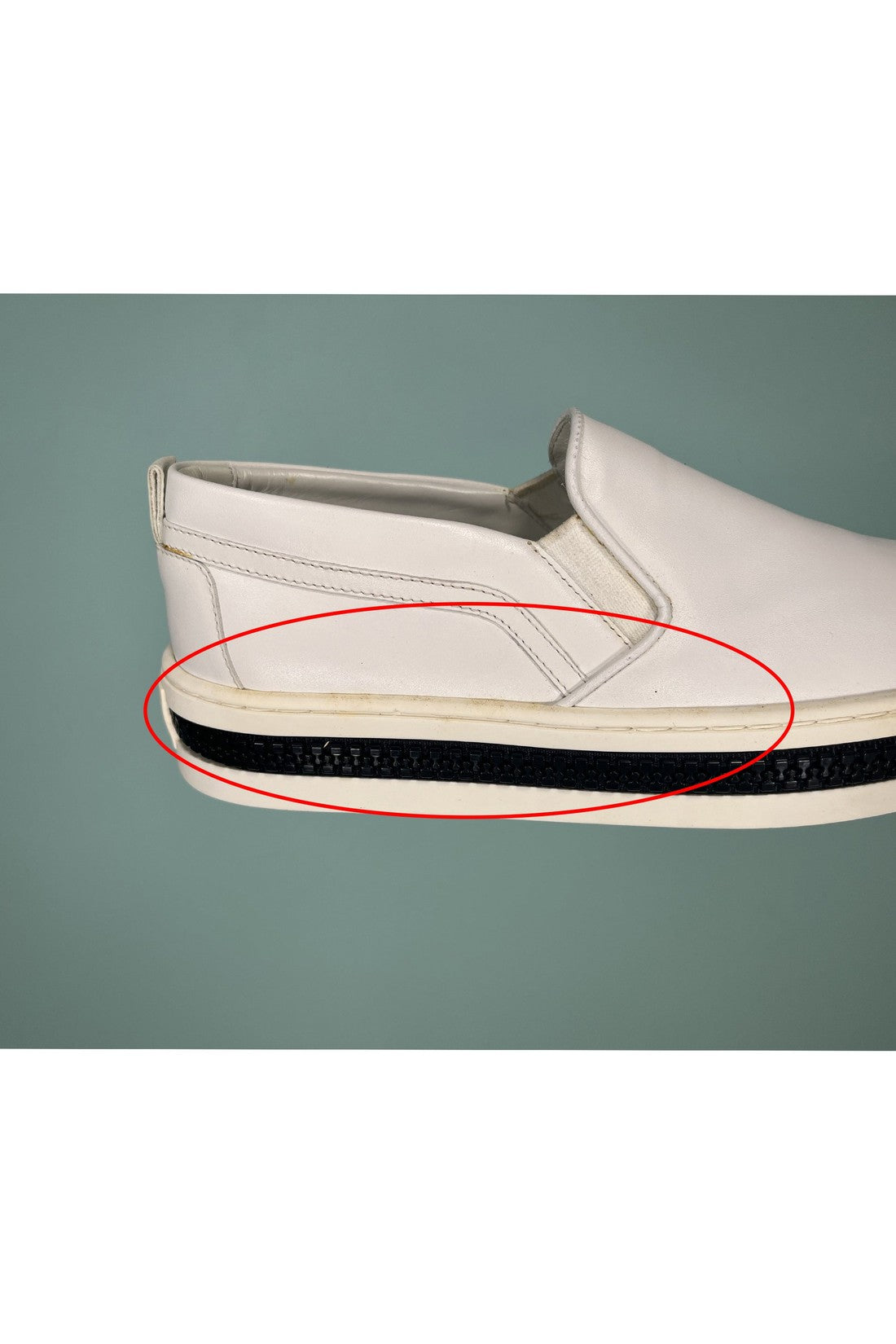 Sergio Rossi-OUTLET-SALE-Sergio Rossi Leather Slip-Op Sneakers-ARCHIVIST