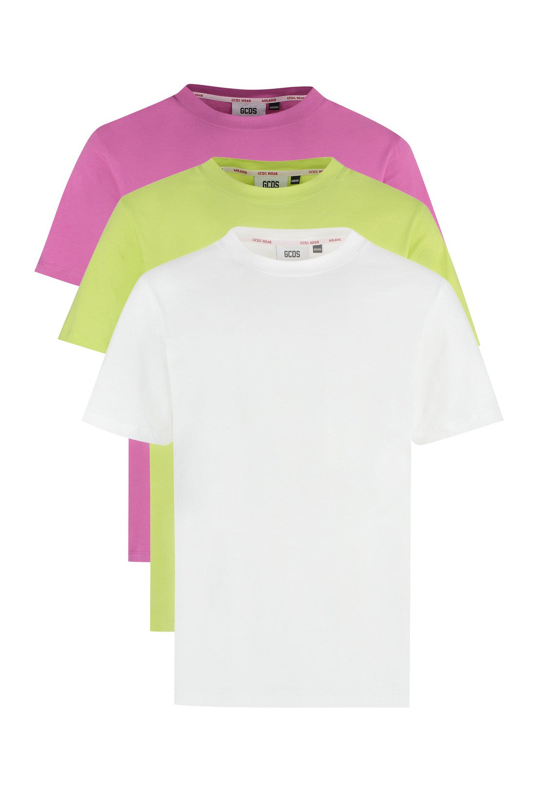 GCDS-OUTLET-SALE-Set of three cotton t-shirts-ARCHIVIST