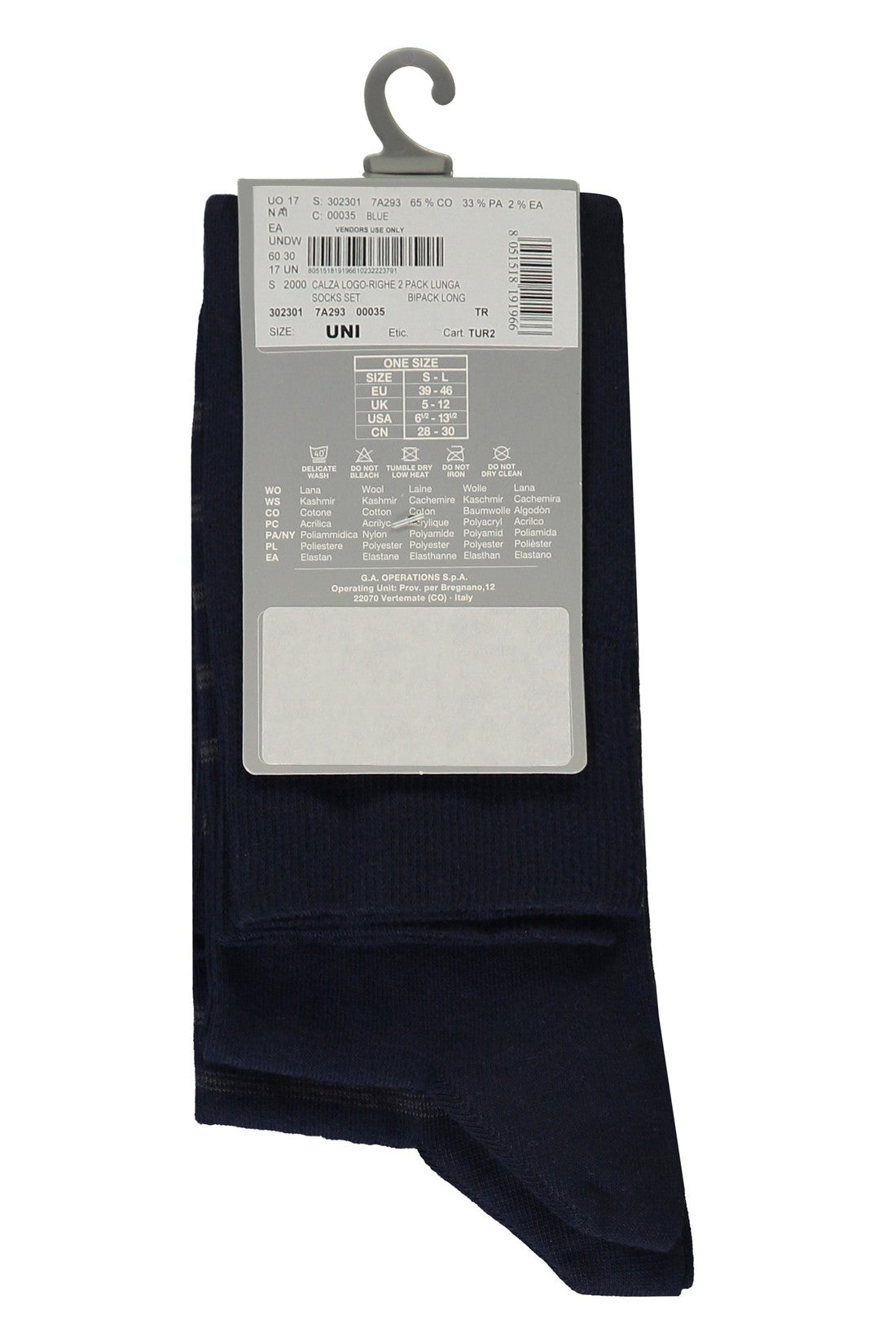 Emporio Armani-OUTLET-SALE-Set of two socks-ARCHIVIST