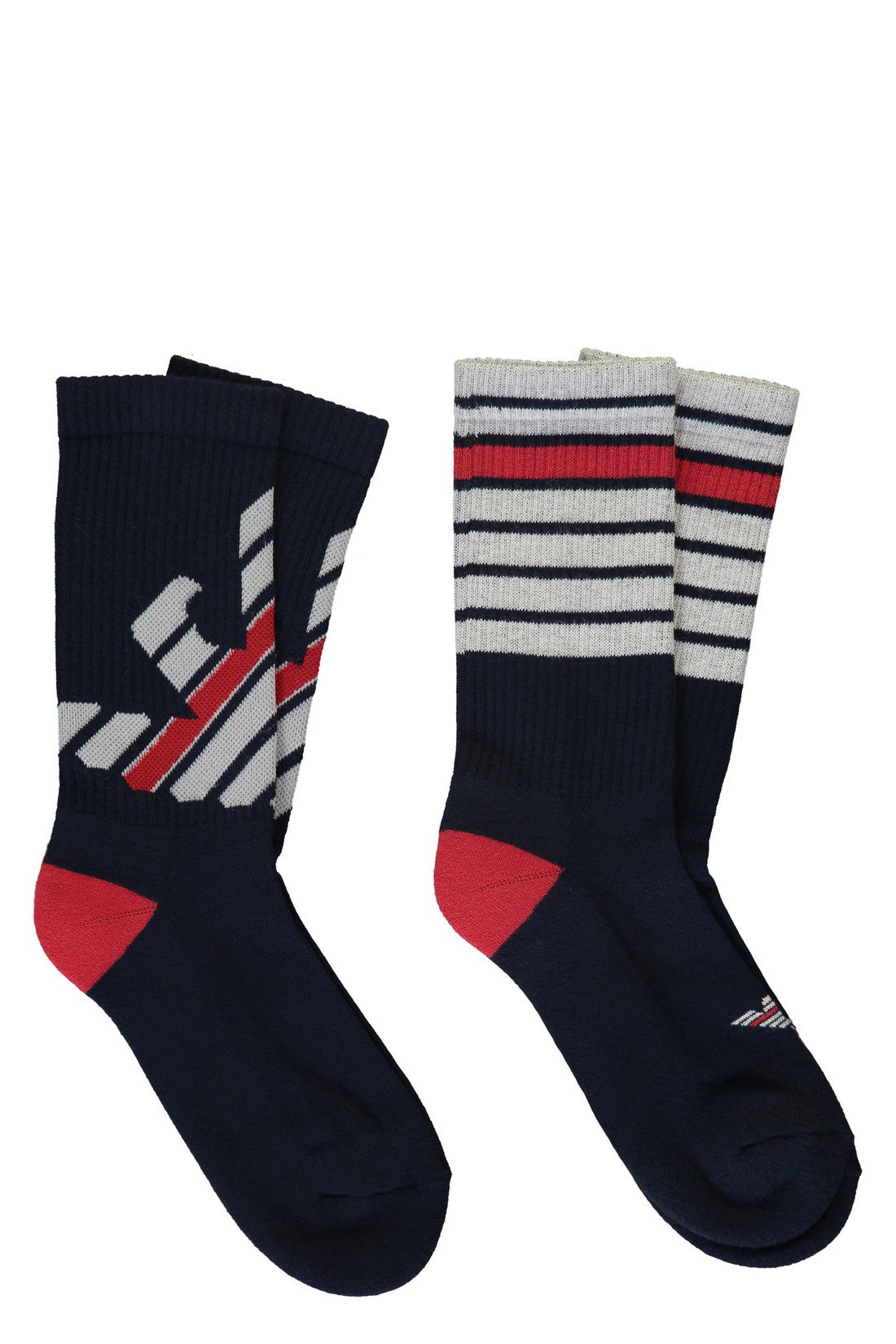 Emporio Armani-OUTLET-SALE-Set of two socks-ARCHIVIST