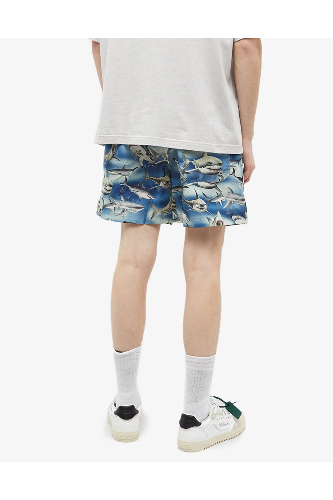 Palm Angels-OUTLET-SALE-Shark Logo Swim Shorts-ARCHIVIST