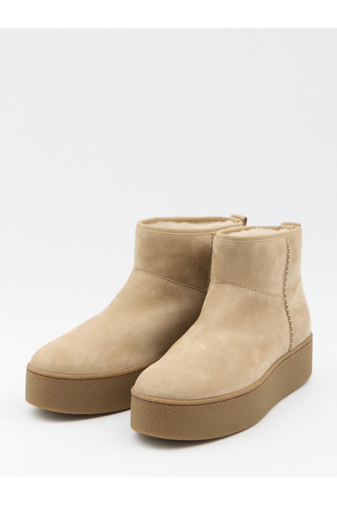 Hogan-OUTLET-SALE-Shearling ankle boots-ARCHIVIST
